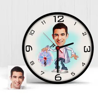 

Personalized Mr Electrical Engineer Cartoon Wooden Wall Clock-1
