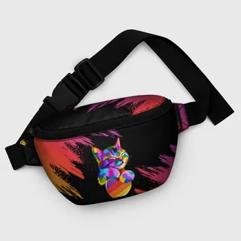 

Waist bag 3D "Likee (LIKE Video), Bright print, comfortable and roomy, for travel and leisure.