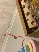 Bloques de arcoíris de madera Montessori para bebé, juego de recolección de setas, juguetes educativos de madera para bebé, ensamblaje a juego con forma de desarrollo