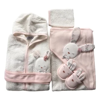 

Gaye Baby Girl Cute Rabbit Bathrobe Set Natural,Mother-Baby,Bath,Shower,Hygiene, cleaning, Health,Soft,Cotton,Hooded,Natura,Hot