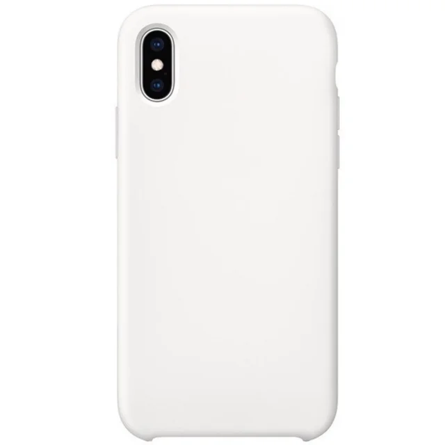 Silicon case for 7,7 +,8,8 + X, XS, XR, xsmax. Is white