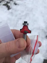 1pc 6mm vástago Router poco recta T poco V de corte de esquina redonda Cove caja mm broca para fresa para madera MC06010