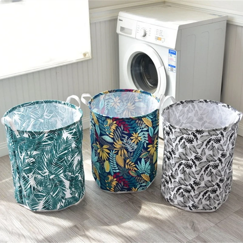 

Clothing Laundry Basket Bag Folding Laundry Basket Large Capacity Clothes Storage Bag Children Toy Storage Bucket Waterproof