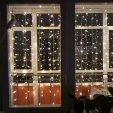 Curtain-Lights Led Icicle Christmas-Street-Garland Home-Decortion Garden Outdoor Party