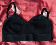 Ropa interior invisible de color salvaje para estudiantes, lencería sexy sin anillo de acero, parte trasera de belleza tipo U, básico de hilo, top de tubo