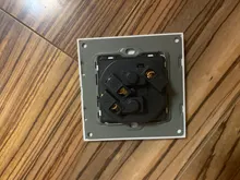 Coswall-Panel de alimentación de vidrio templado para pared, enchufe con conexión a tierra 16A, enchufe europeo, ruso, España, con cerradura protectora para niños