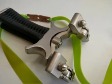 Honda láser de acero inoxidable de la catapulta con banda de goma al aire libre niños tiro catapulta niños Juego de Honda