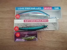 TSURINOYA 110S tiempo de hundiendo Minnow pesca en agua salada atraer DW77 110mm 22g gran trucha, Lucio río cebos duros Jerkbait