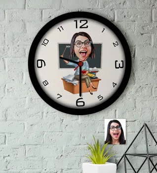 

Personalized Women 'S Teacher Caricature Of Wood Wall Saati-2