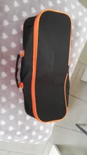 Estuche de almacenamiento organizador, bolsa de herramientas para aspiradora, accesorio portátil resistente al desgaste, duradero, con cierre de cremallera, práctico, negro