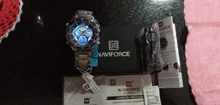 NAVIFORCE-relojes deportivos militares para hombre, pulsera Digital de cuarzo analógico de lujo, resistente al agua, con retroiluminación brillante, color dorado