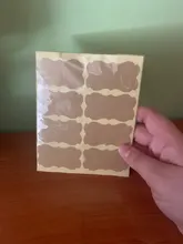 Pegatinas Vintage de marca Kraft para manualidades, sobres adhesivos hechos a mano, sello adhesivo de sello, color blanco, varios, 100 Uds.