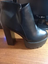 Botines con cremallera lateral para mujer, botas cómodas con hebilla de plataforma, tacón alto grueso de 12 Cm, novedad de 2021