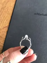 Anillo de compromiso de dos sirenas con perlas para mujer, joyería de boda, Color plata antigua, regalos de amor