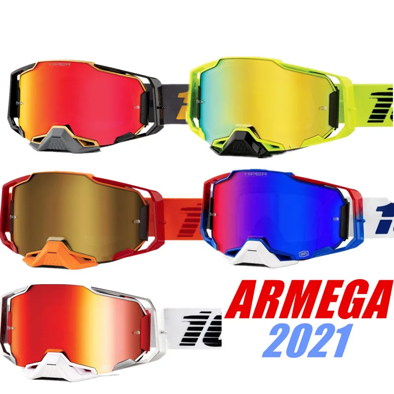 Barato % ARMEGA-Gafas para Motocross MX ATV, casco de motocicleta, gafas para esquí y carreras todoterreno, equipo de Moto de cross, cristal jYQOMg5pkbV