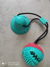Pet Dog Toys Silicon Suction Cup Tug dog toy Dogs Push Ball Toy Pet Tooth Cleaning Dog
