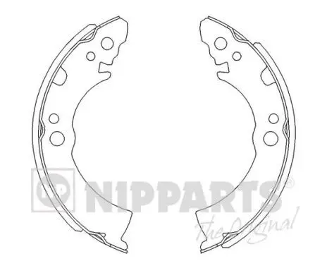 Колодки барабанные Nissan Sunny B11 all 82-86/B12 1.3-1.6 86-91