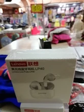 Lenovo-auriculares inalámbricos LP40 TWS, originales, con Bluetooth, Control táctil, deportivos, estéreo, para teléfono Android
