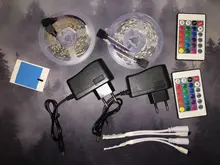 Led Ribbon Led-Strip-Lights Flexible Tape Phone-Bluetooth-App 5050 Waterproof RGB DC