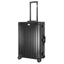 Чемодан на колесахалюминивый черный PROFFI TRAVEL "Luxury", средний, M