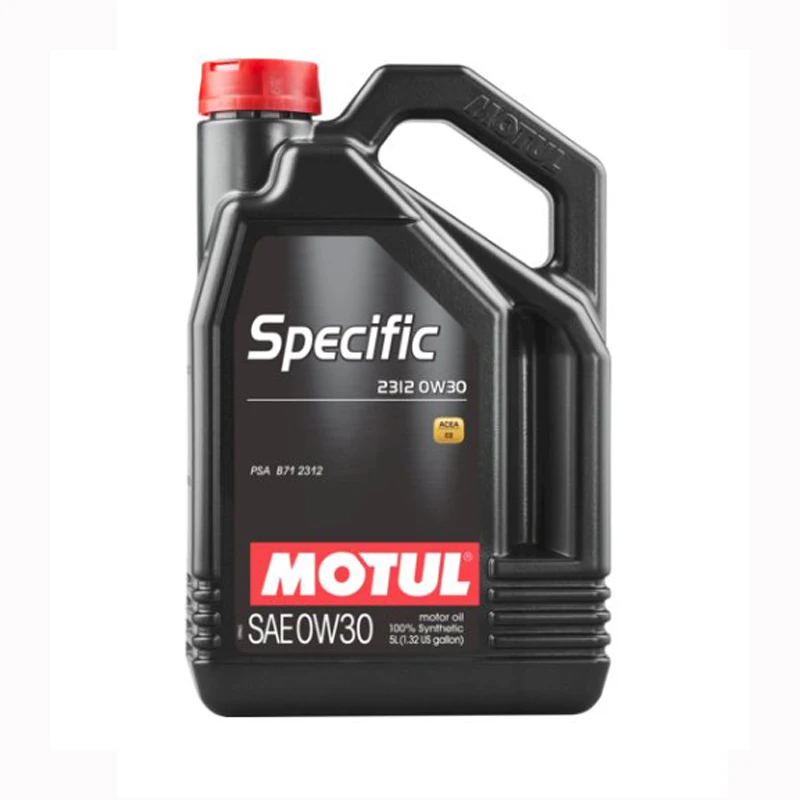 Motul 106414-Olio Lubrificante Motore Per Auto 100% Sintetico Specifico 2312 0W30 5 Litri