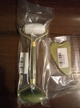 Rodillo de Jade para masaje Facial, masajeador verde de piedra Natural, levantamiento de cuello y cara, herramientas de cuidado de la piel, 2 uds.