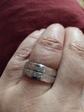 DOTIFI-anillos de acero inoxidable 316L para mujer, Color dorado/plateado, sortija de compromiso, joyería de boda