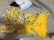 Conjunto de ropa para bebé recién nacido, Pelele de Color sólido, pantalones cortos de flores, diadema, moda, 3 uds.