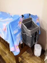 Organizador de almacenamiento de cama para bebé recién nacido, bolsa de almacenamiento colgante, organizador de Caddy para ropa de cama esencial para bebé, bolsa de almacenamiento de pañales