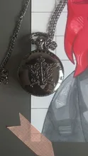 Kuroshitsuji-reloj de bolsillo de cuarzo negro para hombre y mujer, colgante analógico, collar, relojes de regalo, nuevo