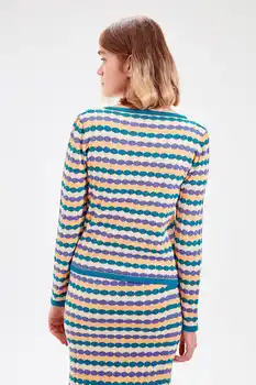 

Trendyol Petrol Patterned Knitwear Sweater TWOAW20YN0013