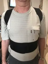 Back-Belt Corset Brace-Support Posture-Corrector Lumbar Shoulder Adjustable for Men