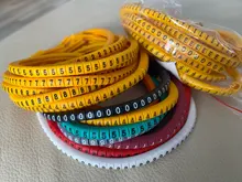 Rotuladores de Cable de EC-0, letras de 0 a 9 + - X 600 Uds. (Each50 Uds.) para diámetro de Cable 1,5 sq. Mm ~ 3,0 sq mm Cable de marcadores