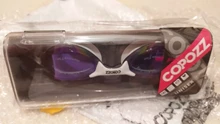 COPOZZ profesional impermeable chapado claro doble Anti-niebla gafas de natación Anti-UV de las mujeres de los hombres gafas de natación gafas con el caso