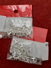 Juego de conector de cadenas de pinza de langosta para 20 piezas, broches de garra de saltar, anillo dividido, Kolye, cuentas de gancho, resorte, Nacklace