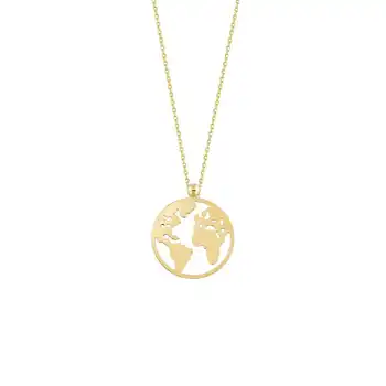 

World Gold Necklace 03-390-KL4848