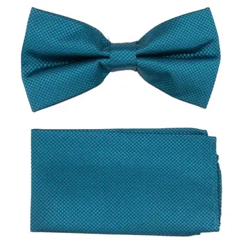 

Men's bow tie, pocket square (microfiber, blue) 53732