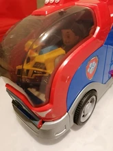 Coche de juguete de plástico de la Patrulla canina para niños, juguete de la Patrulla canina, autobús de rescate, modelo de figura de acción, regalo de cumpleaños