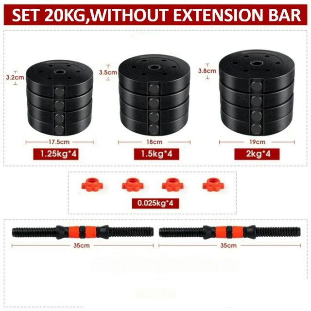 SET D'HALTÈRES RÉGLABLES 2 EN 1, AVEC BARRES DE MUSCULATION, MULTIFONCTION,  10KG-50 KG (POIGNÉE KETTLEBELL EN OPTION), LIVRAISON GRATUITE HALTERES -  AliExpress