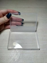 Caja de almacenamiento de brocas de acrílico, recipiente de exhibición de soportes vacíos, cortador de carcasas de uñas para fresadora, accesorios de manicura, BE867