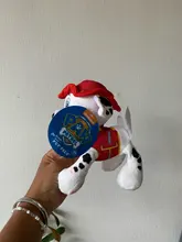 Figuras de acción de la patrulla canina para niños, juguete de peluche suave de 12 y 20cm con seguimiento de perros, modelo Apolo