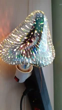 Lamp Light-Bulb Fireworks 3d-Decoration Edison Christmas-Tree Star Novelty Vintage E27 6w