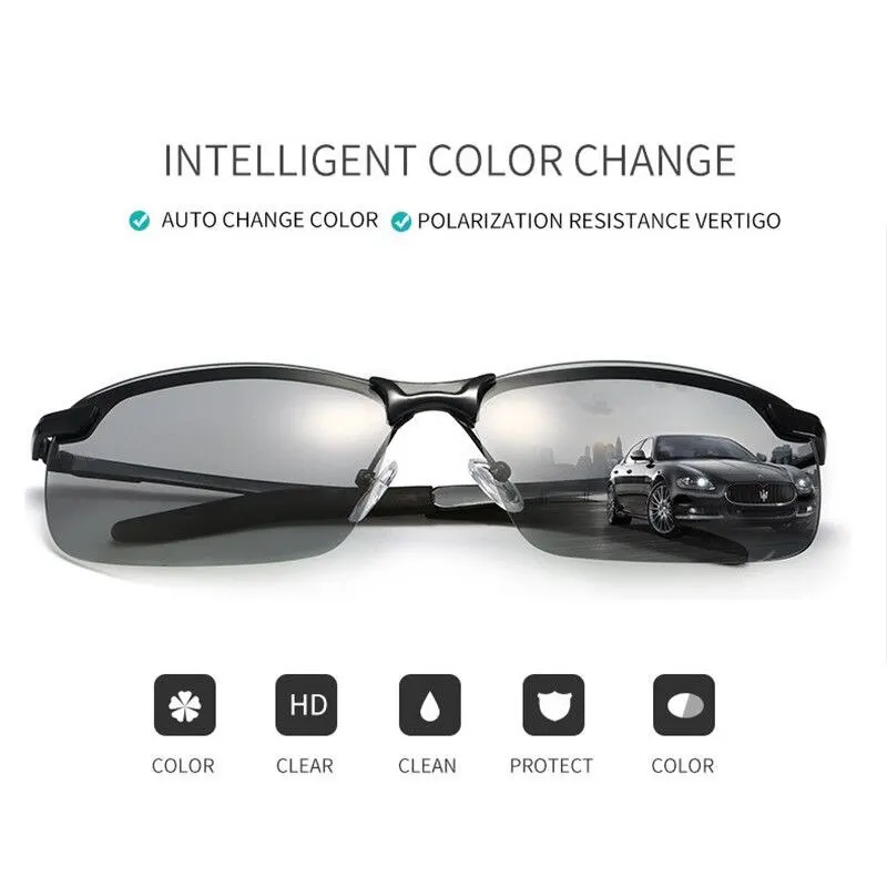 Driving Photochromic Polarized Sunglasses for Men and Women UV400
