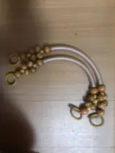 Correa de cuerda de plástico de madera para bolso, correa para el hombro, repuesto para bolso, 46cm, 1 unidad, nuevo