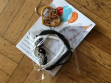 Pulseras de pareja de hematita de cordón de cuero trenzado pulsera de cadena chino Tai Chi colgante de aleación de dos piezas tejida pulsera de enamorado regalo