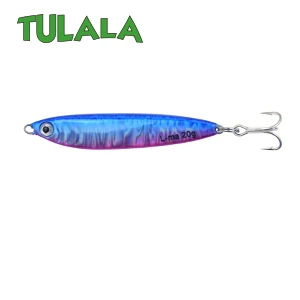 Tulala металлическая литая 20 г джиговая блесна для швартовки, литье свинца, рыбы, SeaBass, рыбалка на щуку Приманка снасти, вобберы, жесткие приманки - Цвет: Blue Pink