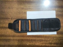 Geoeon-pulsera magnética multifunción de tela Oxford, bolsa de herramientas portátil, herramienta de muñeca para electricista, varias herramientas de fijación, D35