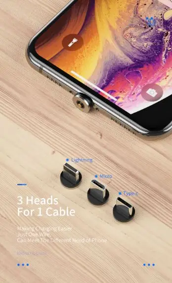 YKZ Магнитный USB C для huawei samsung type C type-c зарядный USB C Магнитный кабель Micro USB шнур для сотового телефона провод для iPhone