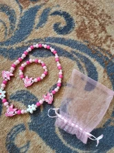 Pulsera con dibujos de flores y animales para niños, suéter, collar, 25 estilos, cp2585