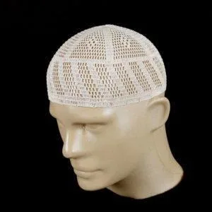 

Prayer Cap 2 Piece. Lycra Flexible. Muslim Worship. Religious Duty